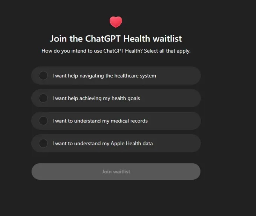 cách tham gia danh sách chờ ChatGPT Health